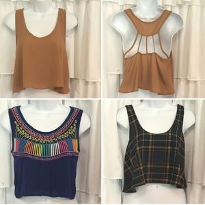 Cropped Tank Top Bundle Sz Small
